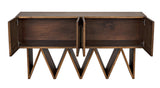 NOIR Jean-Michel Sideboard Dark Walnut with Mirror