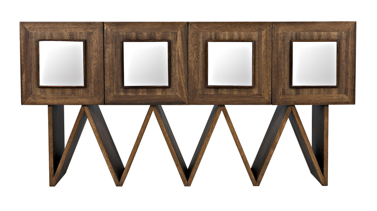 NOIR Jean-Michel Sideboard Dark Walnut with Mirror
