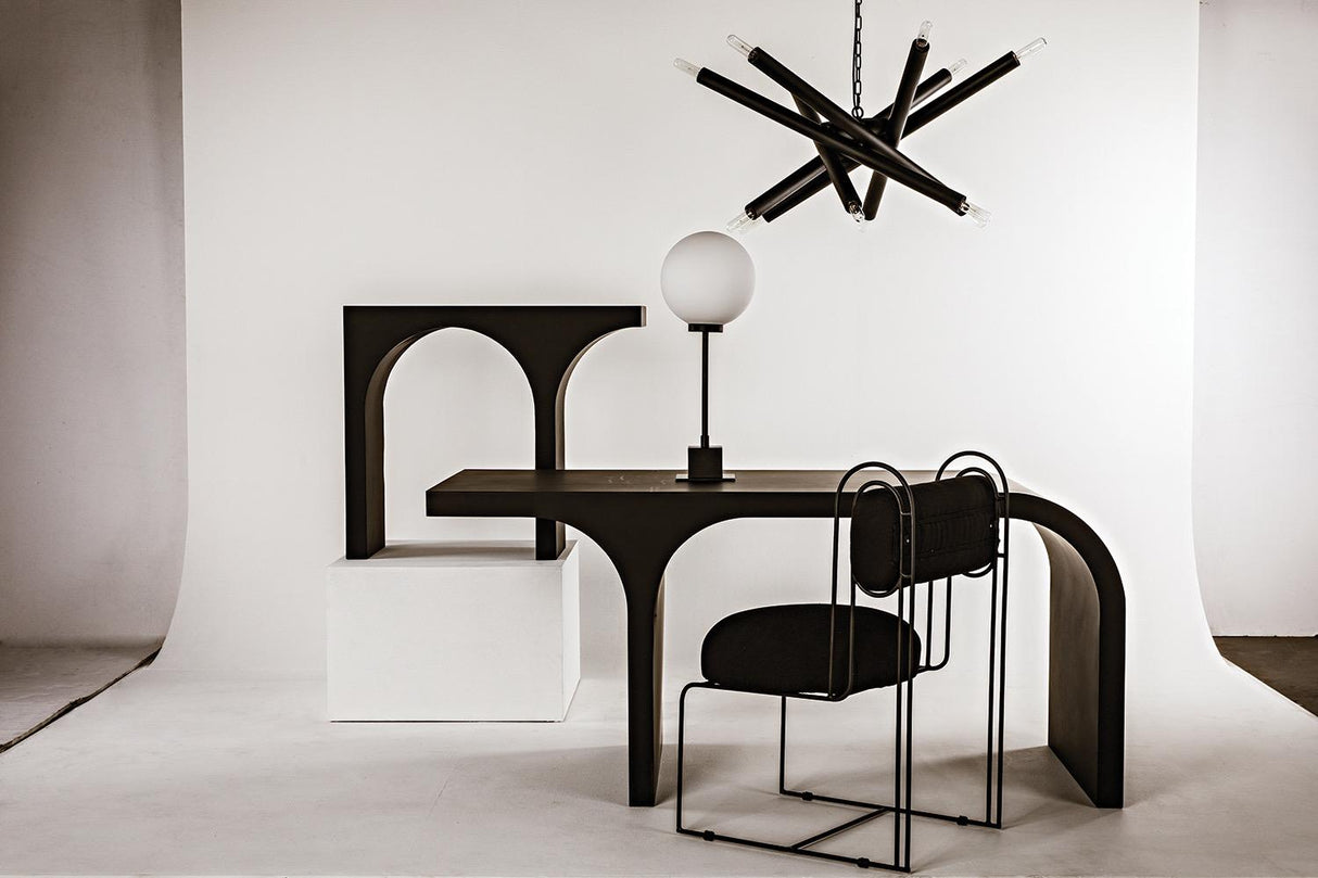 NOIR Maximus Console/Side Table Black Steel