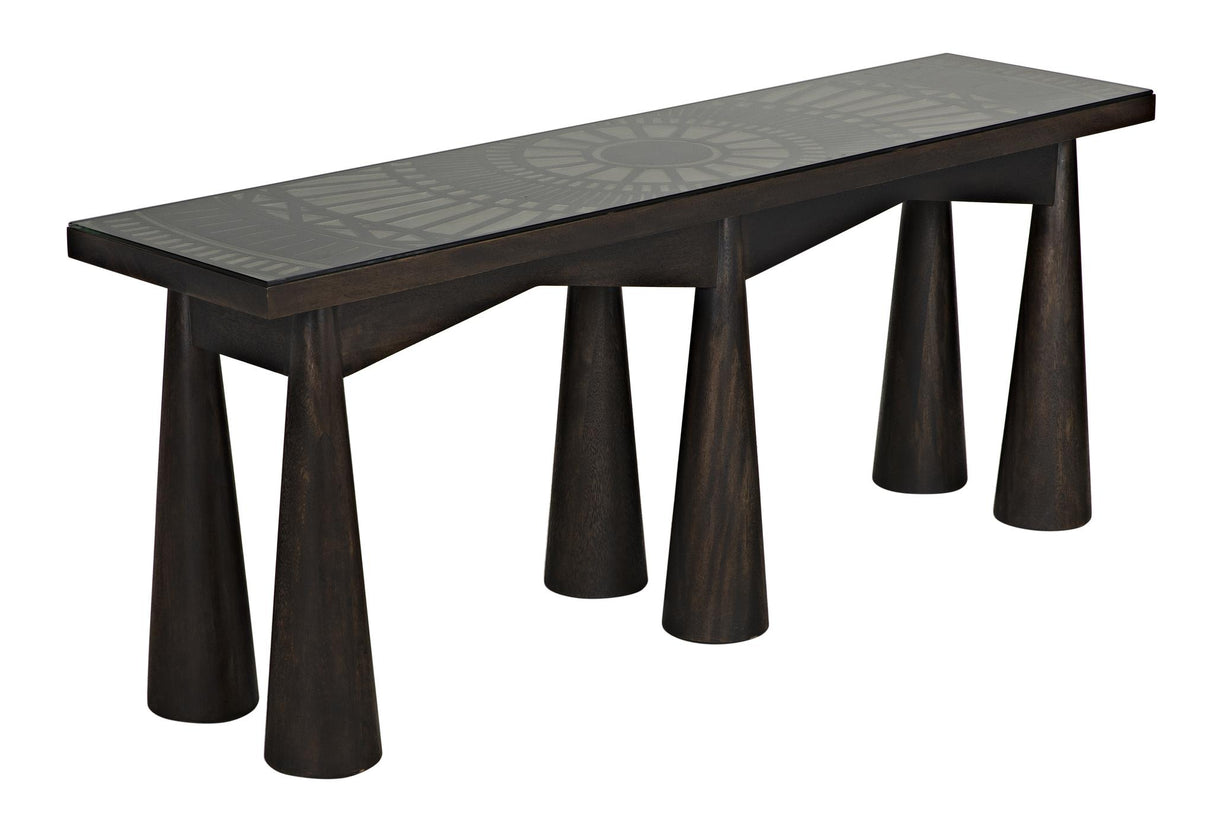 NOIR Tutankhamun Console Ebony Walnut
