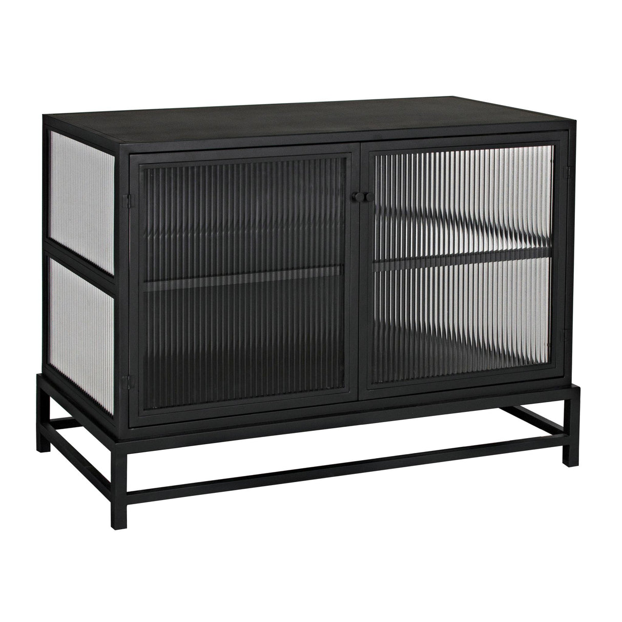 NOIR Chandler 2 Door Sideboard Black Steel