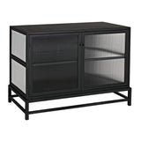 NOIR Chandler 2 Door Sideboard Black Steel