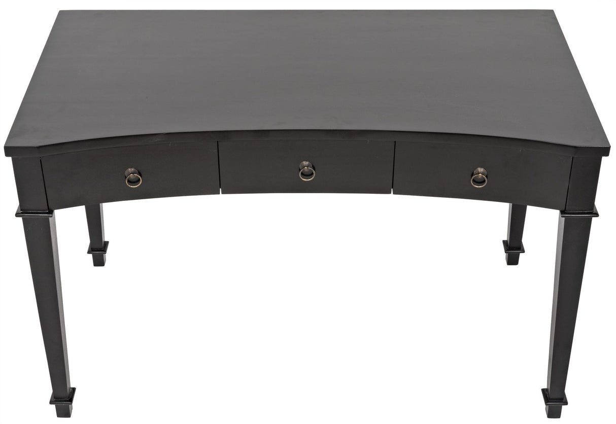 NOIR Curba Desk Hand Rubbed Black