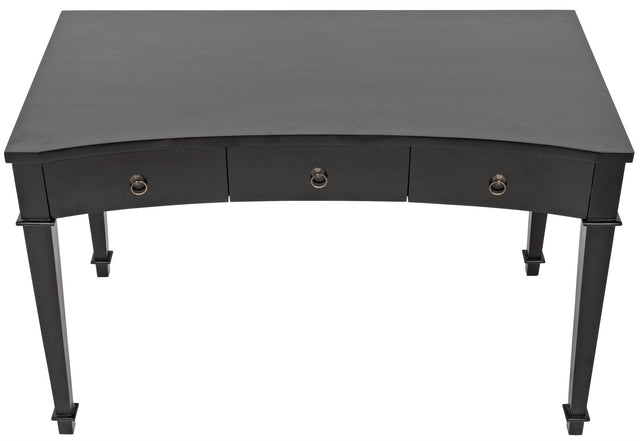 NOIR Curba Desk Hand Rubbed Black