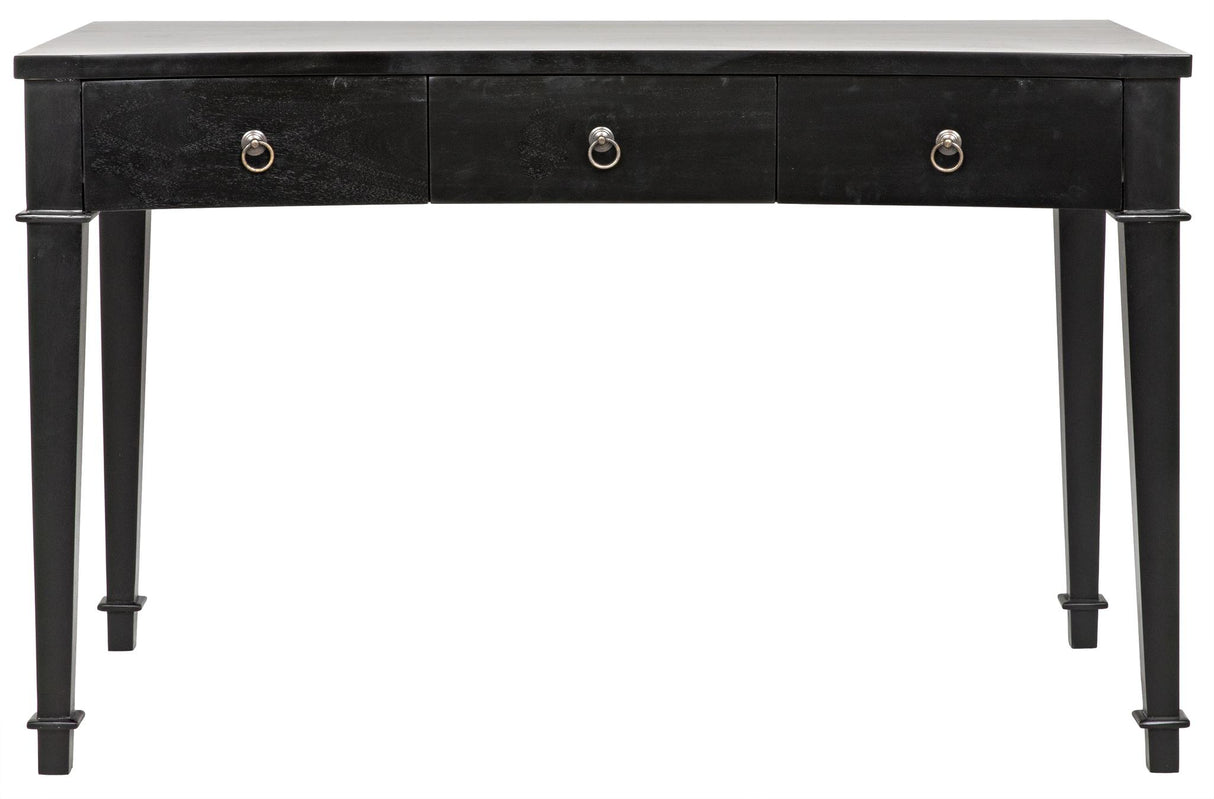 NOIR Curba Desk Hand Rubbed Black