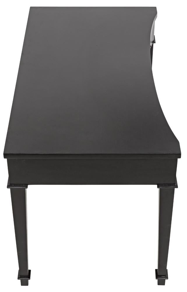 NOIR Curba Desk Hand Rubbed Black