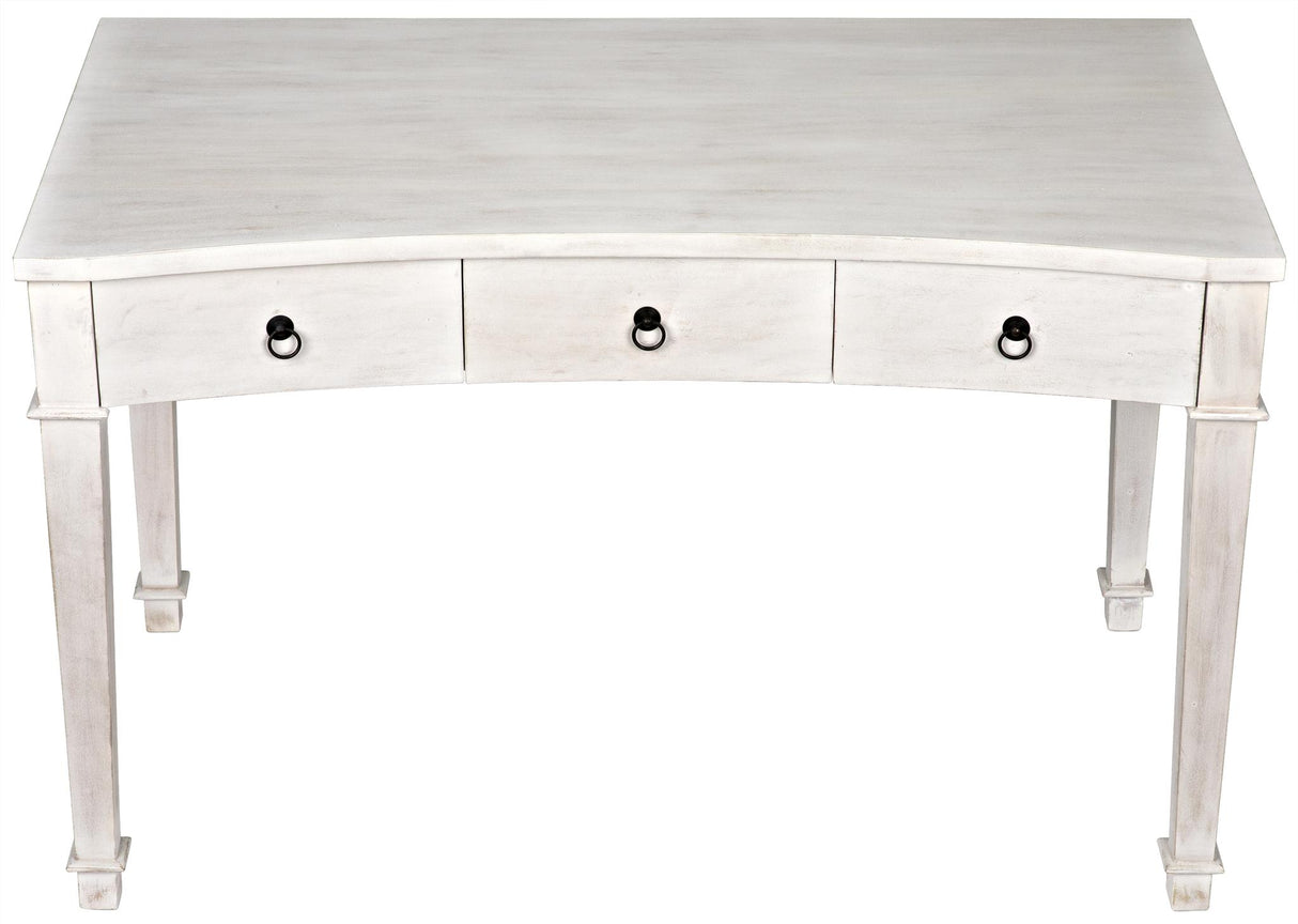 NOIR Curba Desk White Wash