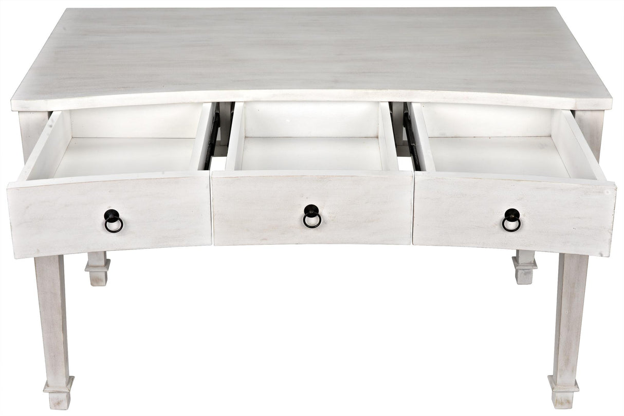 NOIR Curba Desk White Wash