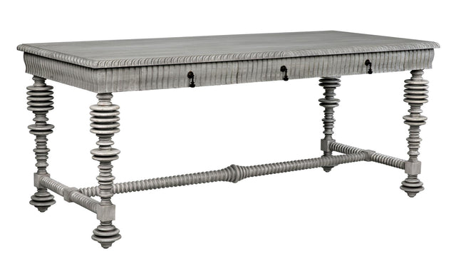 NOIR Portuguese Desk Distressed Grey