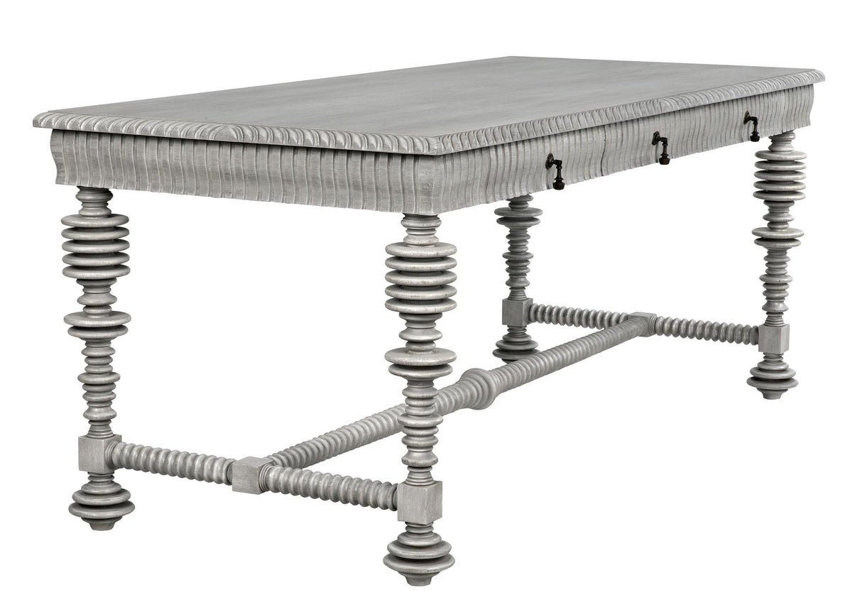 NOIR Portuguese Desk Distressed Grey