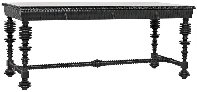 NOIR Portuguese Desk Hand Rubbed Black