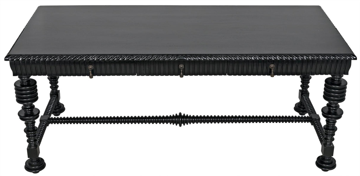 NOIR Portuguese Desk Hand Rubbed Black