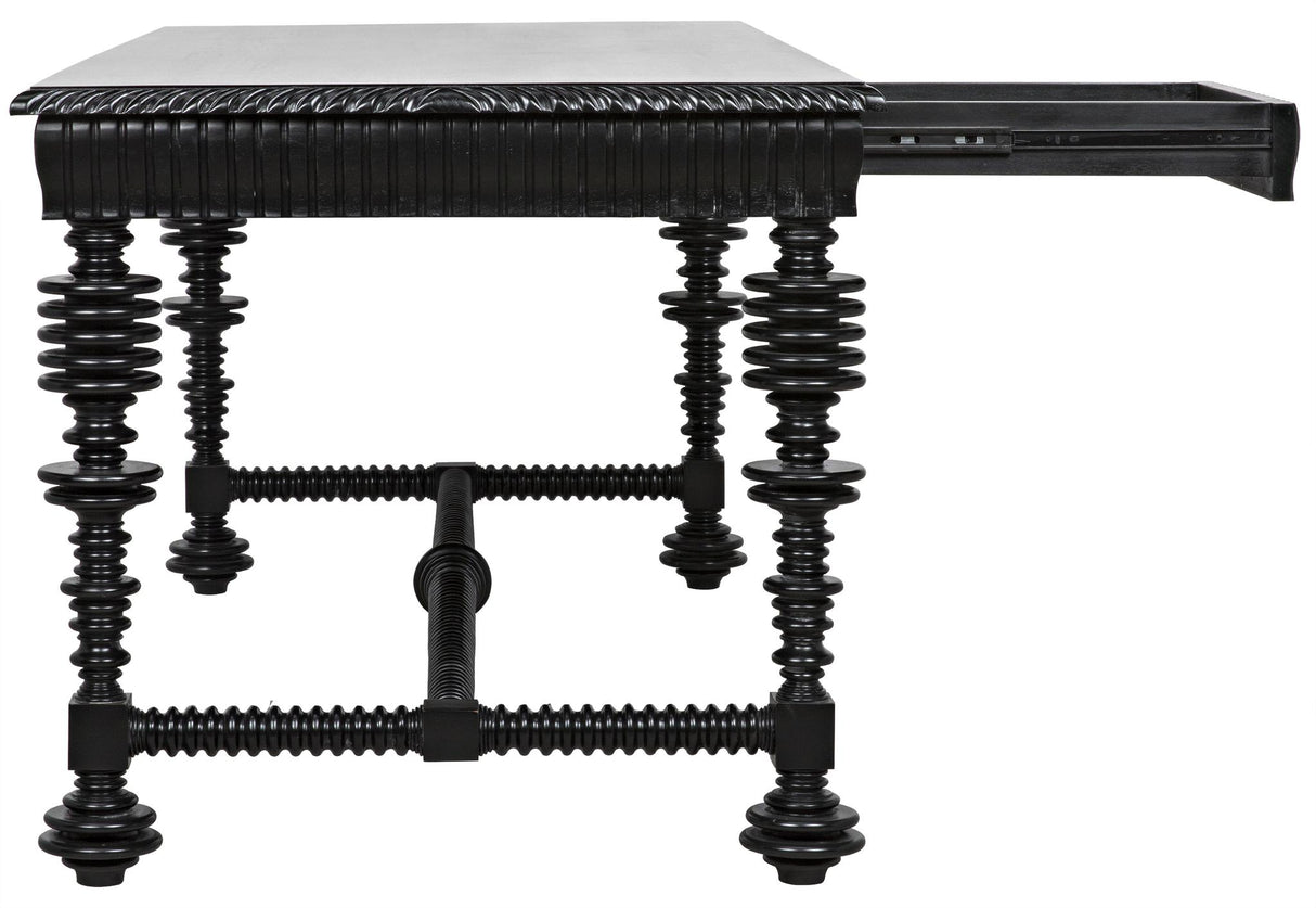 NOIR Portuguese Desk Hand Rubbed Black