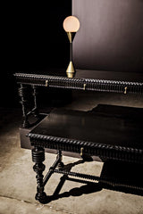NOIR Portuguese Desk Small Hand Rubbed Black