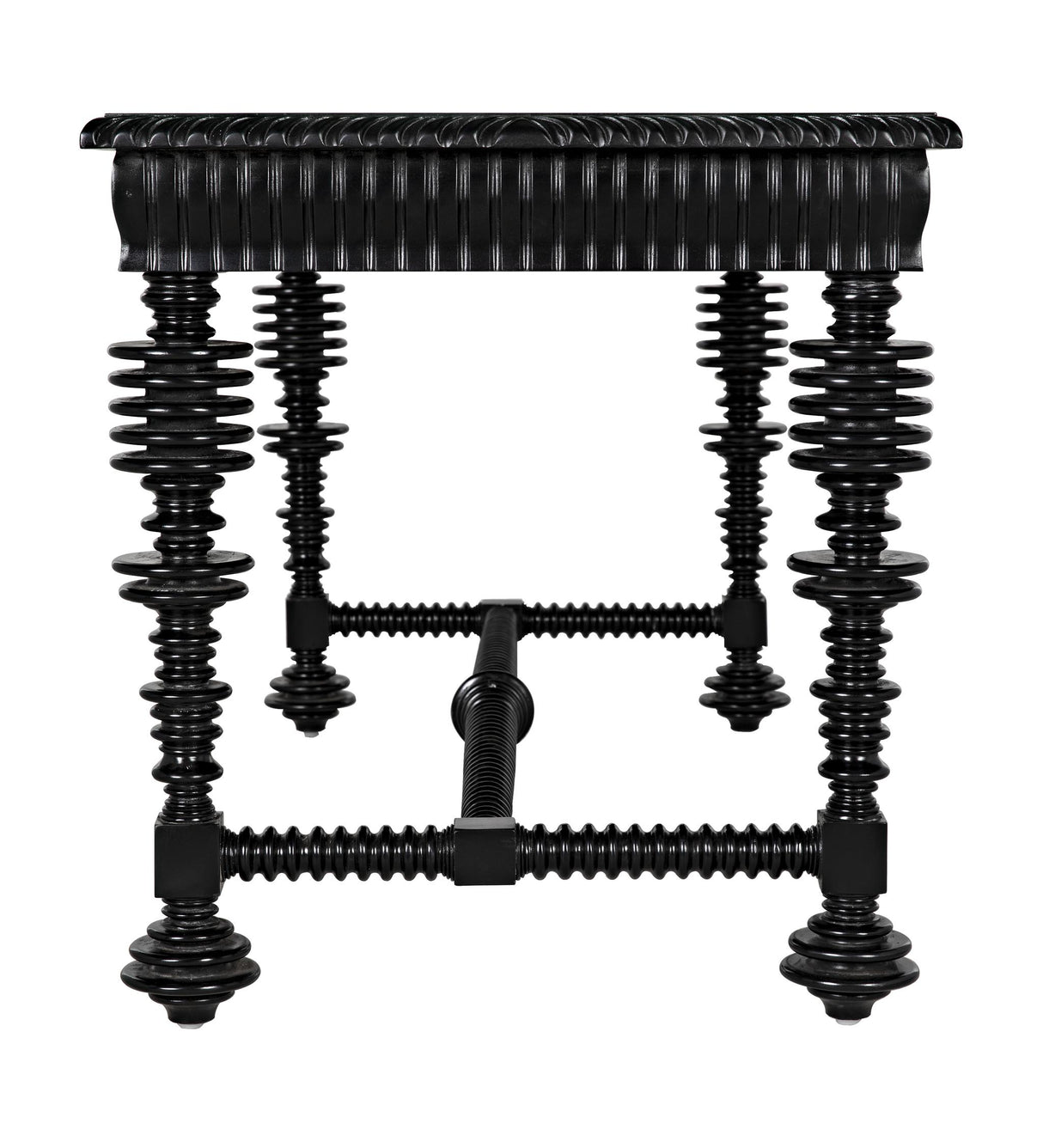 NOIR Portuguese Desk Small Hand Rubbed Black