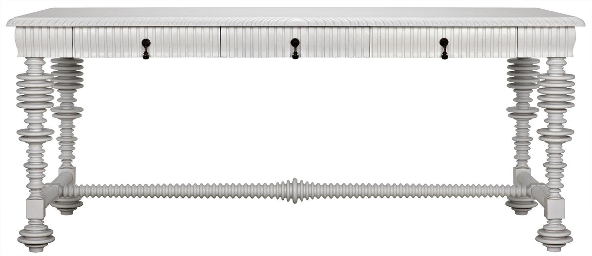 NOIR Portuguese Desk Solid White