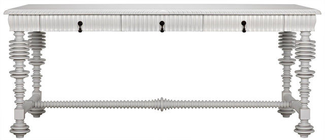 NOIR Portuguese Desk Solid White