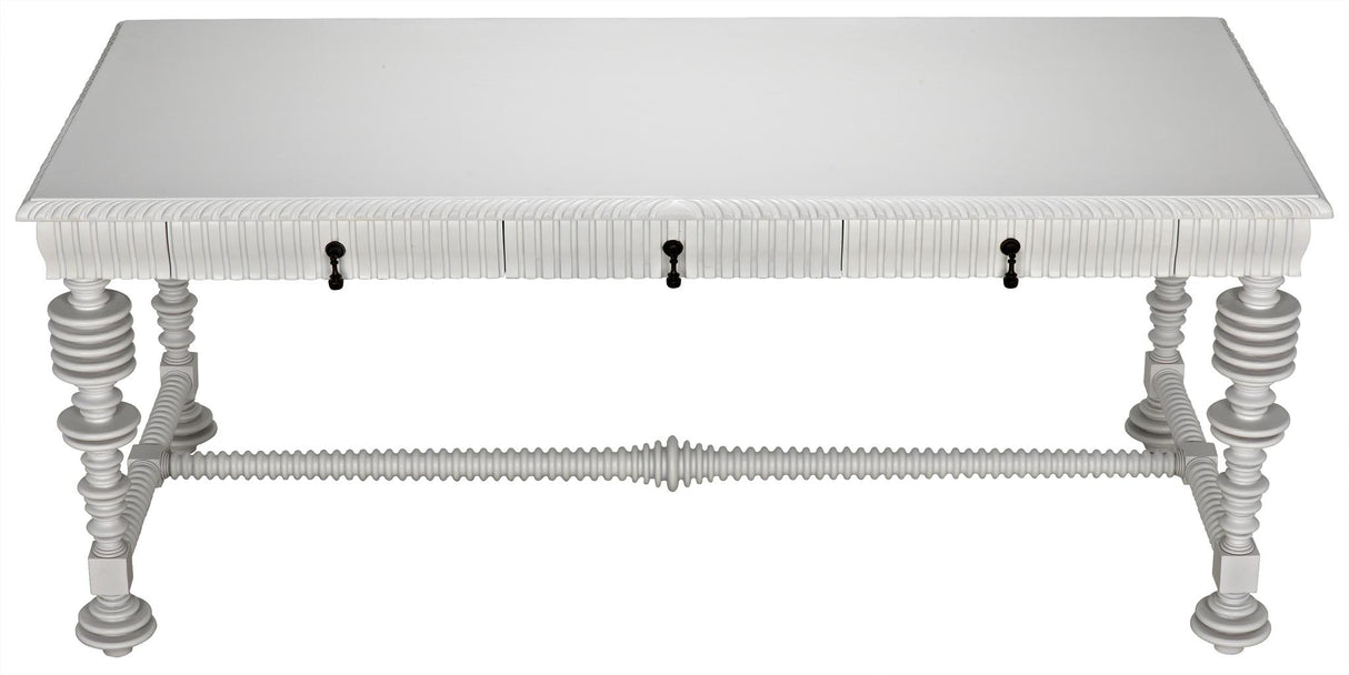NOIR Portuguese Desk Solid White