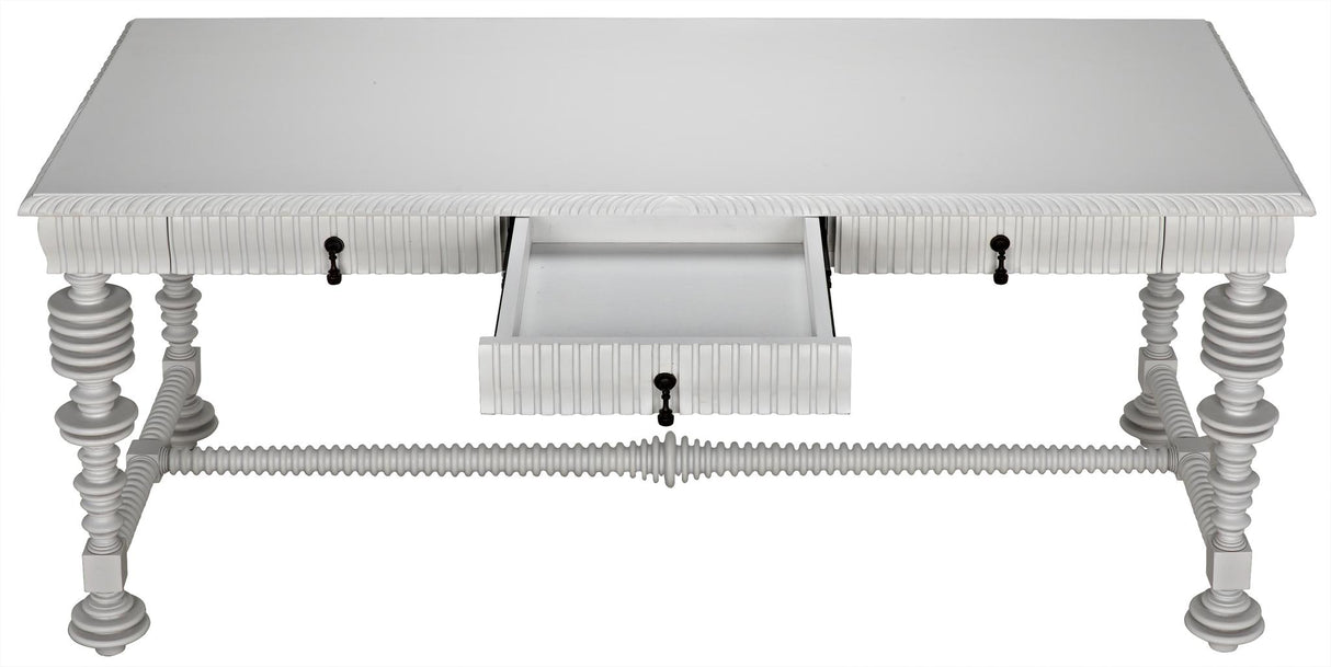 NOIR Portuguese Desk Solid White