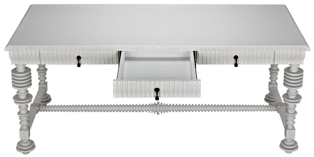 NOIR Portuguese Desk Solid White