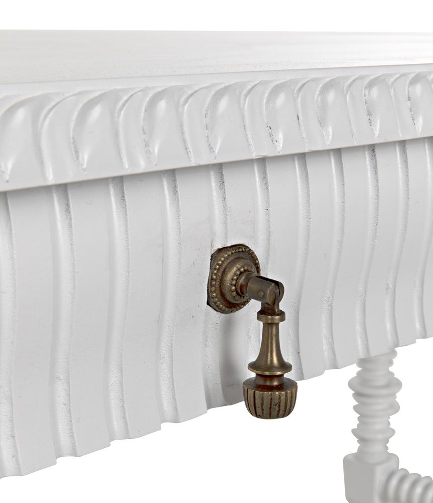 NOIR Portuguese Desk Small Solid White