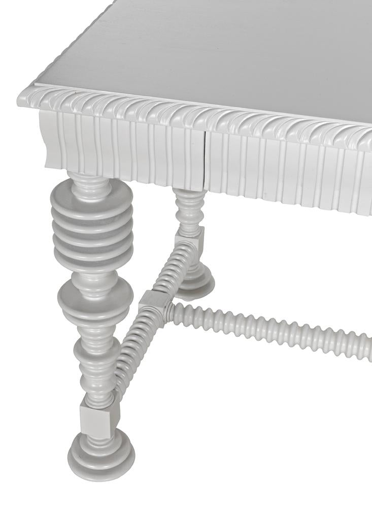 NOIR Portuguese Desk Small Solid White