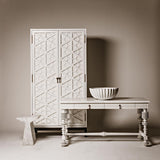 NOIR Portuguese Desk Small Solid White