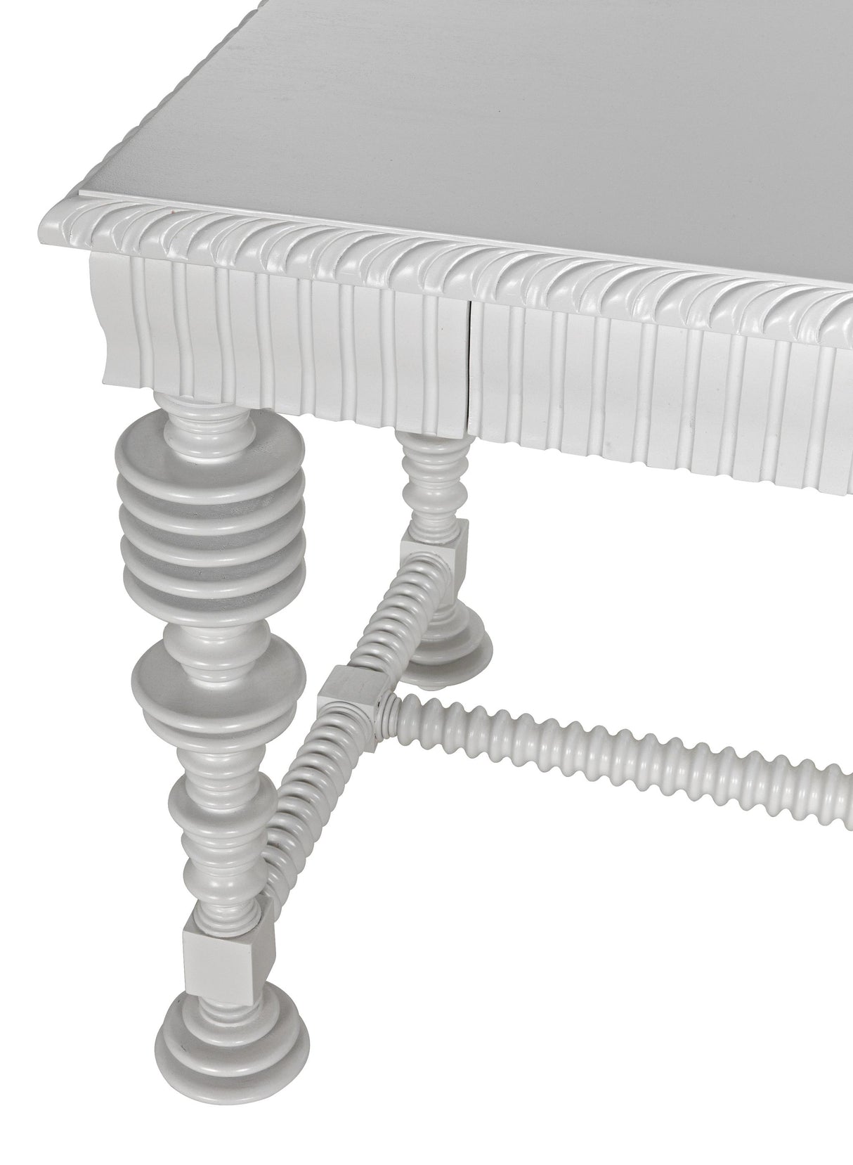 NOIR Portuguese Desk Small Solid White