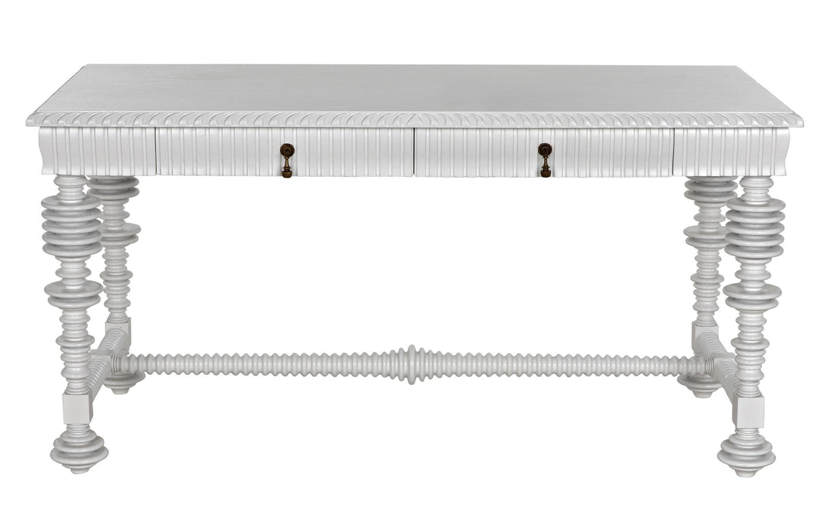 NOIR Portuguese Desk Small Solid White