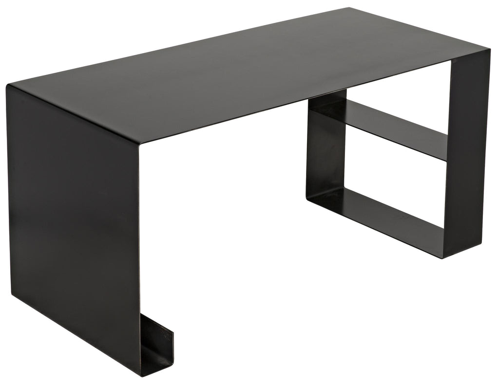 NOIR Black Steel Desk