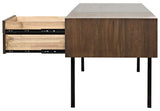 NOIR Algeron Desk with Black Steel