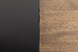NOIR Algeron Desk with Black Steel