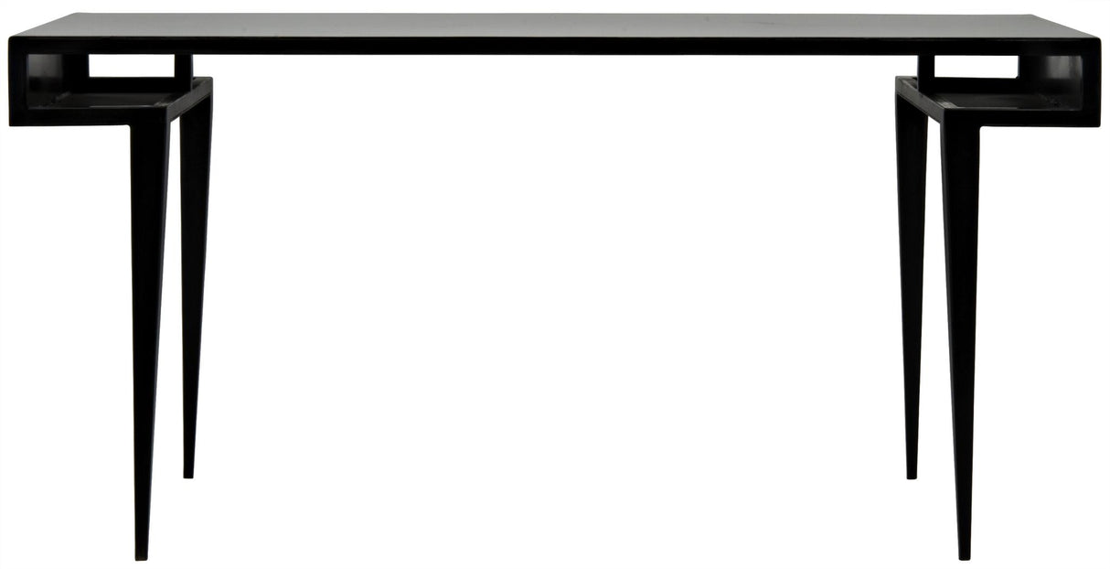 NOIR Stiletto Desk Black Steel