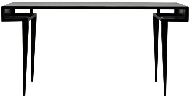 NOIR Stiletto Desk Black Steel