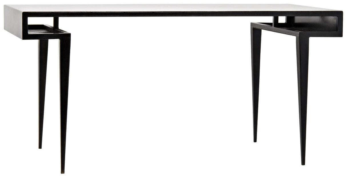 NOIR Stiletto Desk Black Steel