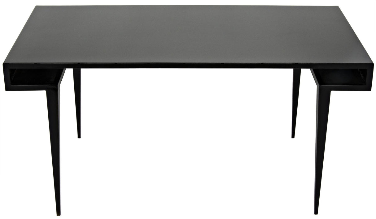 NOIR Stiletto Desk Black Steel