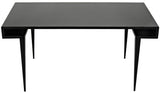 NOIR Stiletto Desk Black Steel