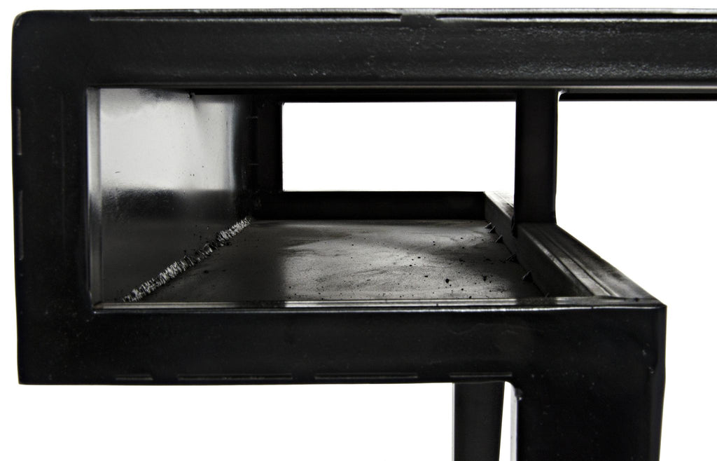 NOIR Stiletto Desk Black Steel