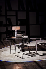 NOIR Stiletto Desk Black Steel