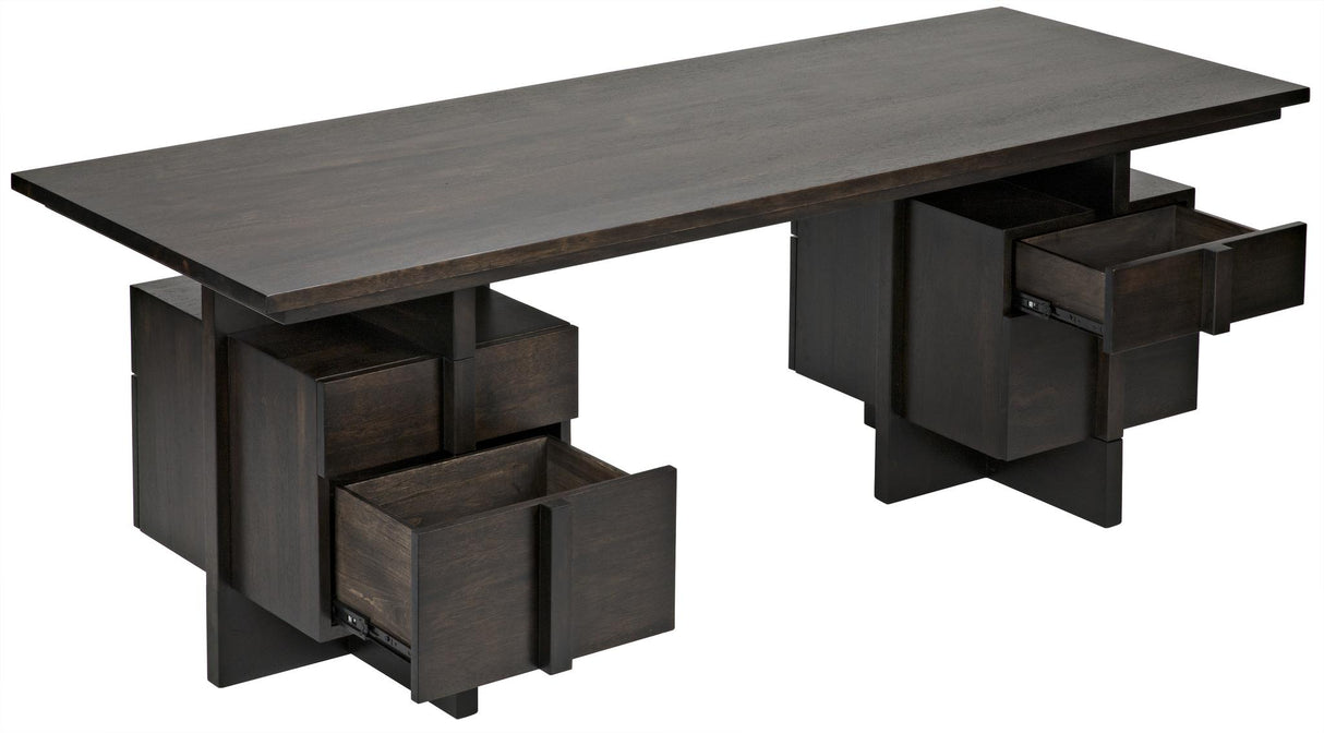 NOIR Bridge Desk Ebony Walnut