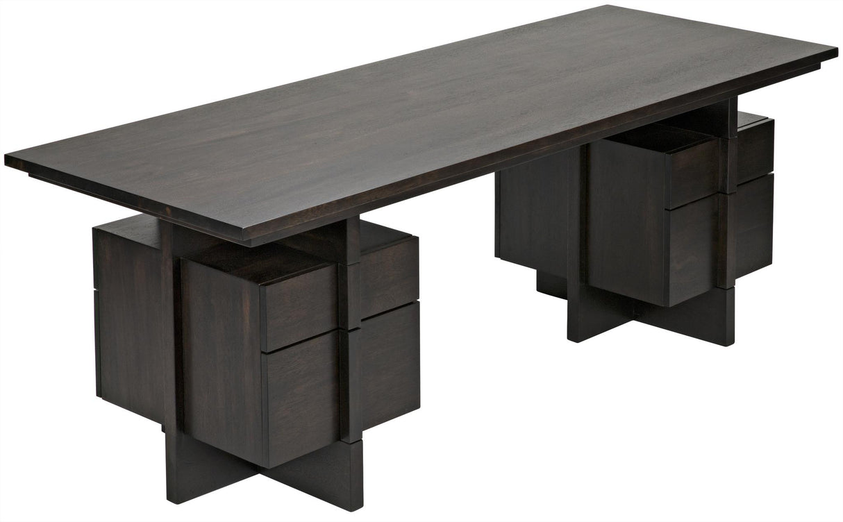 NOIR Bridge Desk Ebony Walnut