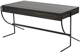 NOIR Frank Desk Ebony Walnut with Steel