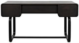 NOIR Voltes Desk Ebony Walnut with Black Iron