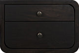 NOIR Voltes Desk Ebony Walnut with Black Iron
