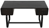 NOIR Voltes Desk Ebony Walnut with Black Iron
