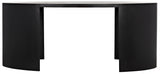 NOIR Marigold Desk Ebony Walnut with Black Steel