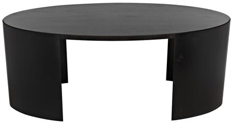 NOIR Marigold Desk Ebony Walnut with Black Iron