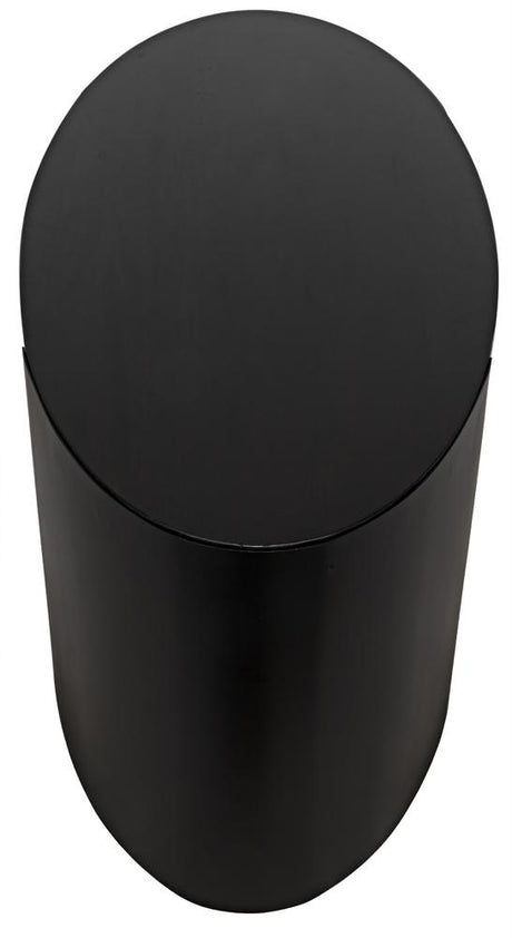 NOIR Marigold Desk Ebony Walnut with Black Iron