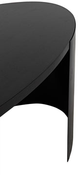 NOIR Marigold Desk Ebony Walnut with Black Iron