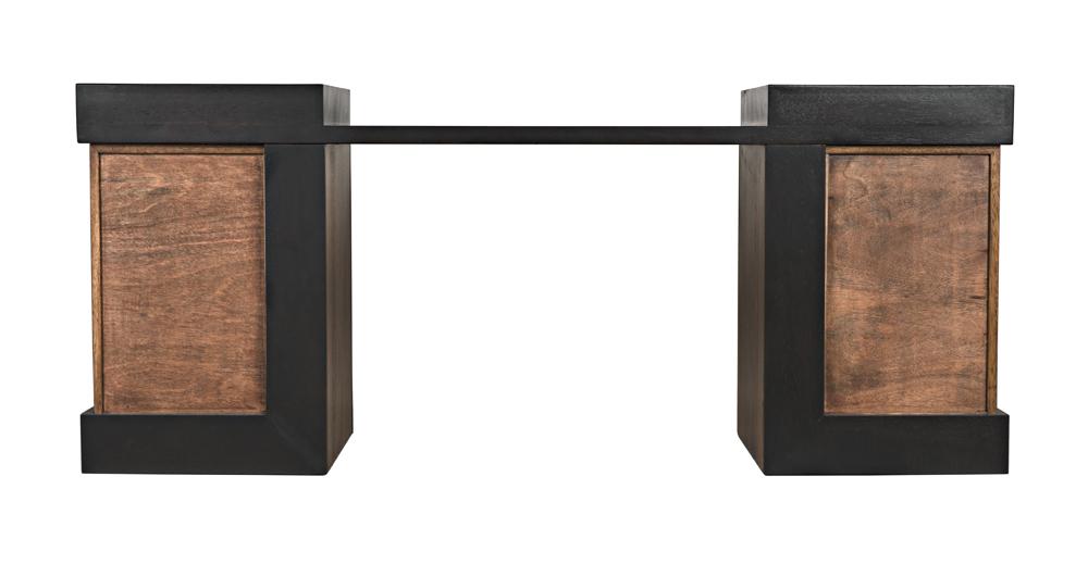 NOIR Bentley Desk Dark/Ebony Walnut